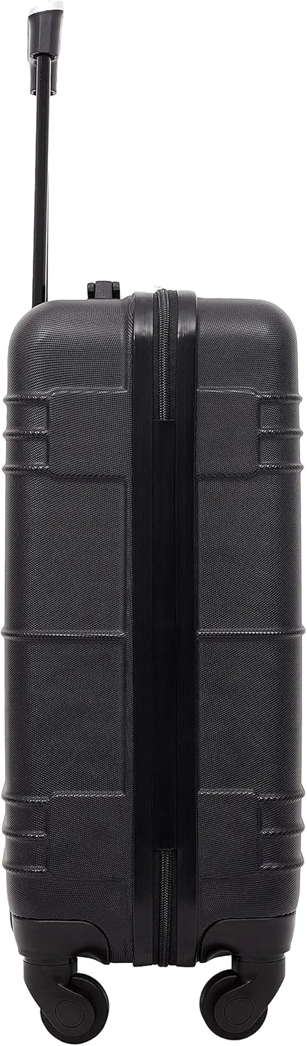 Travelers Club Richmond Spinner Luggage, Black, Carry-On 22-Inch
