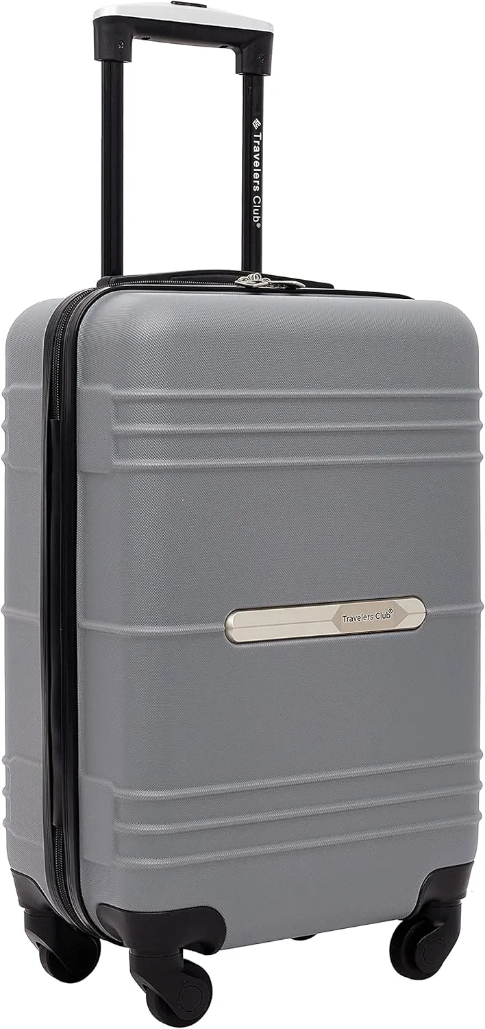 Travelers Club Richmond Spinner Luggage, Charcoal, Carry-On 22-Inch