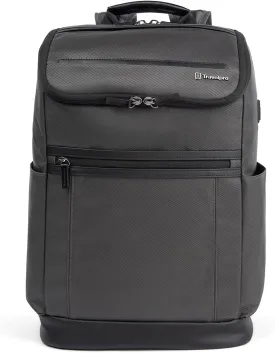 Travelpro Crew Executive Choice 3 Medium Top Load Backpack fits up to 15.6 Laptops and Tablets, USB A and C Ports, Men and Women, Titanium Grey