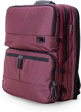 Trilogy Double Pack - World class multiple use backpack - expands into a weekender bag - splits into two seperate bags - handles two 17 laptops and two tablets (Red)