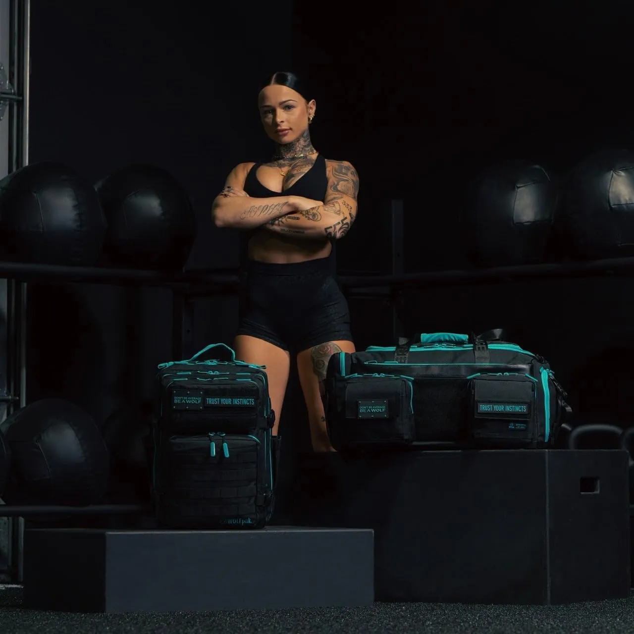 WOLFpak 40L Duffle Bag (Fierce Aqua)