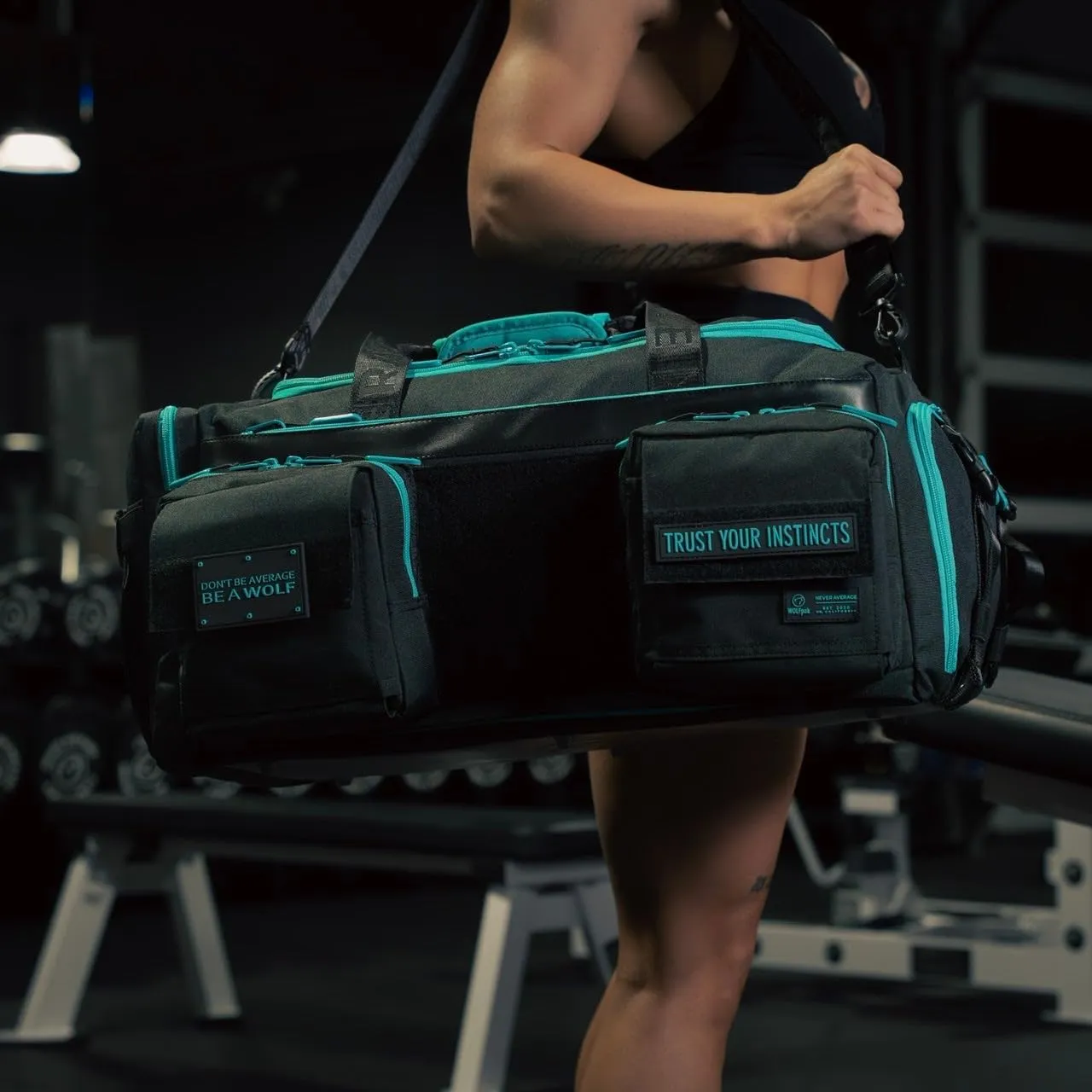 WOLFpak 40L Duffle Bag (Fierce Aqua)