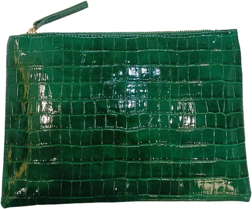 Women Envelope Clutch Purse Bag Fashion Crocodile Embossed PU leather Oversized Ladies Evening Party Clutches