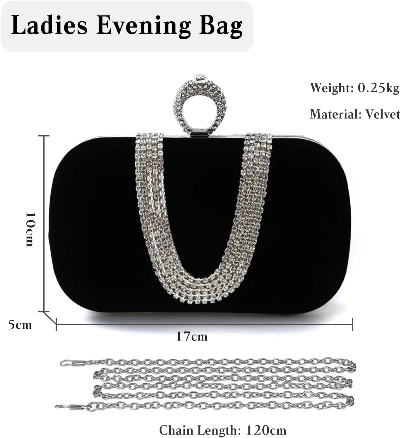 Women Velvet Evening Bag Sparkly Rhinestone Clutch Bag Bridal Wedding Purse Charming Glittering Handbag