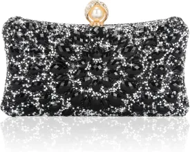 Women's Evening Bags Sparkly Rhinestone Clutch Purses Luxury Handbags