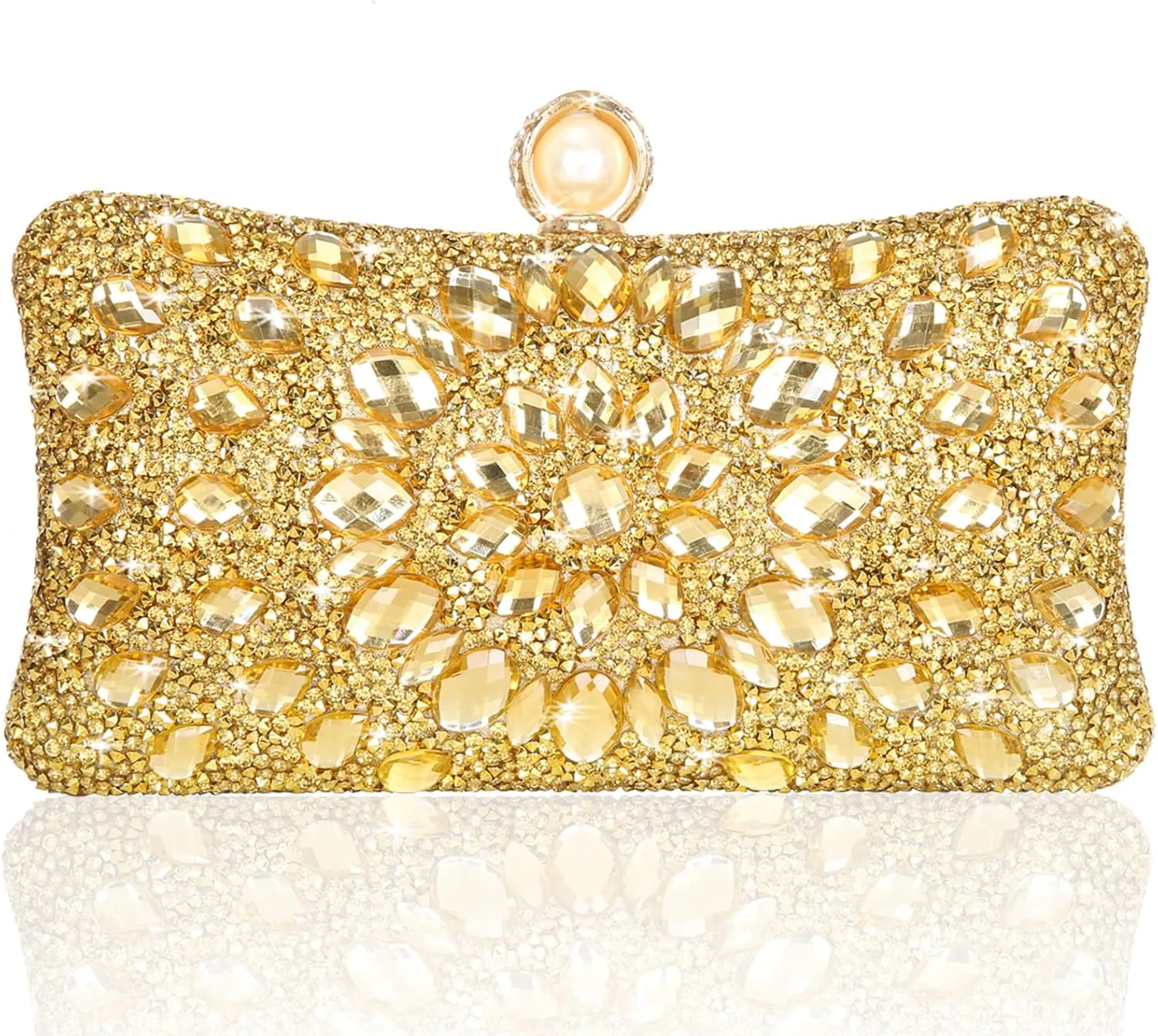 Women's Evening Bags Sparkly Rhinestone Clutch Purses Luxury Handbags