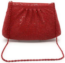 Women's Evening Clutches Metal Mesh Party Purse Bag(Mini,Purple)