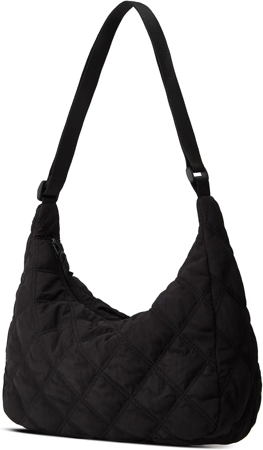 Women's Puffer Totes Fashion Quilted Shoulder Crossbody Bag Solid Color Rhombus Down Padded Handbag Dumpling Purse