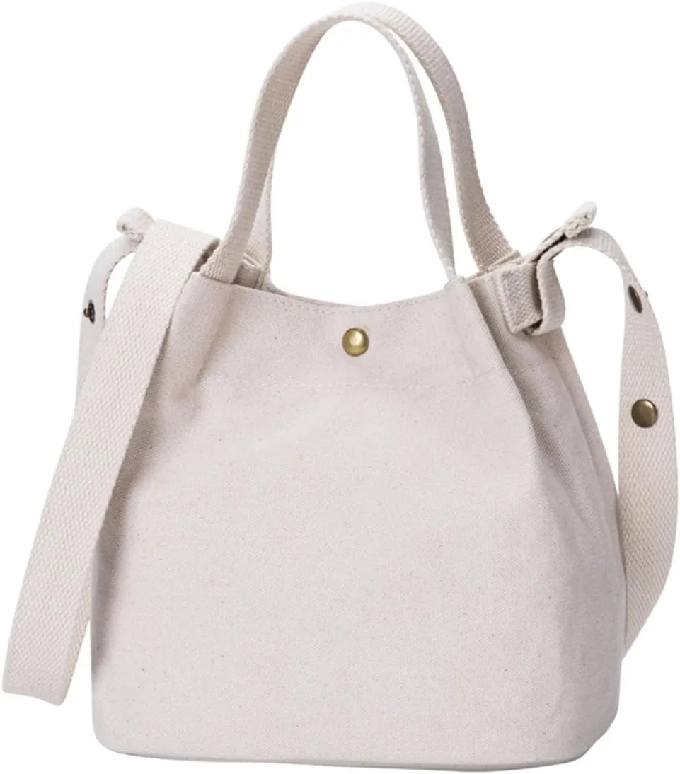 YONBEN Canvas Crossbody Bag Handbag - Small Tote Bag with Comfortable Handles - Lightweight and Stylish