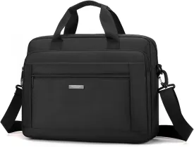 zhongningyifeng Laptop Bag 15.6 Inch Briefcase for Men Women Waterproof, Shoulder Computer Messenger Handbag for Business Office Work Travel College Black
