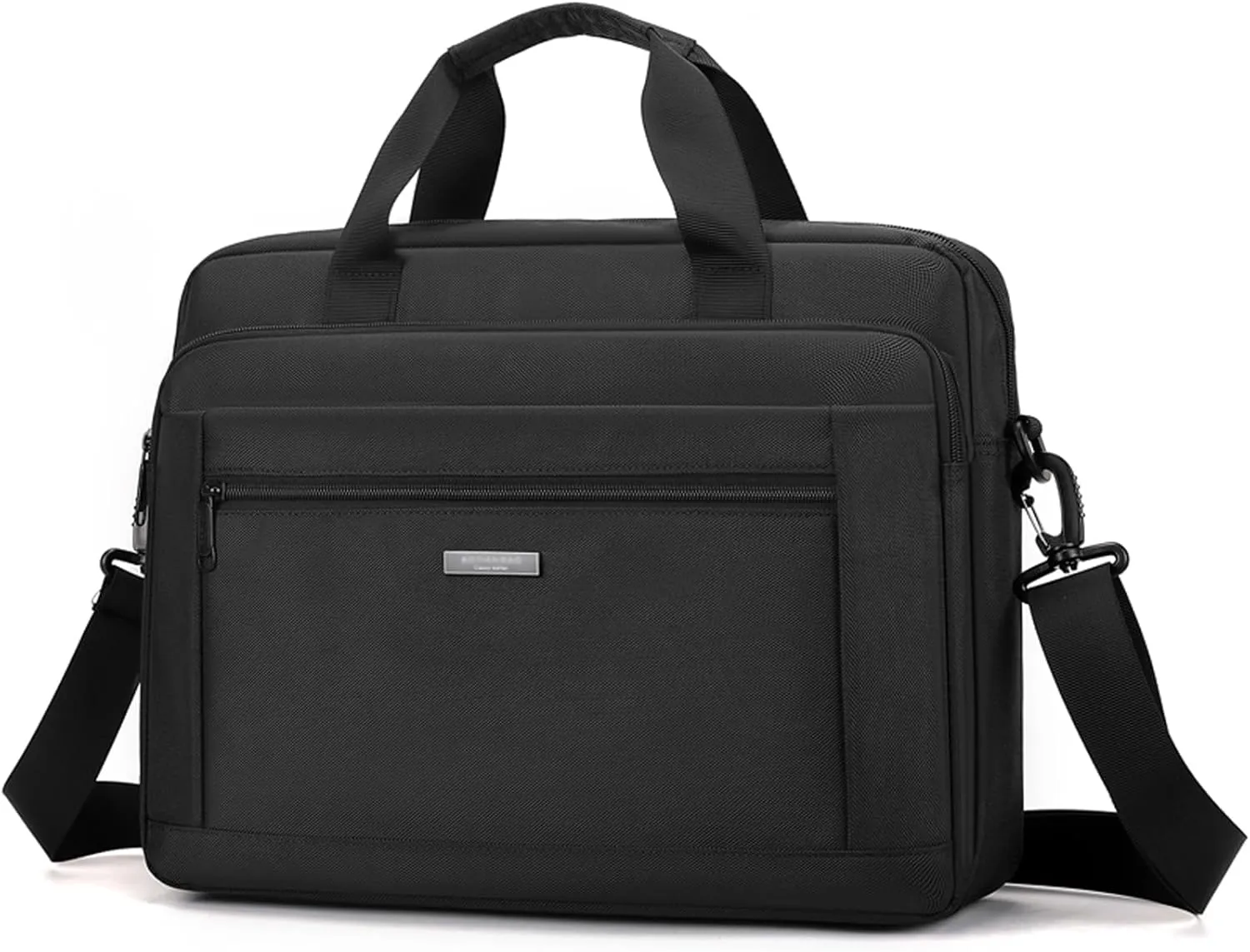 zhongningyifeng Laptop Bag 15.6 Inch Briefcase for Men Women Waterproof, Shoulder Computer Messenger Handbag for Business Office Work Travel College Black