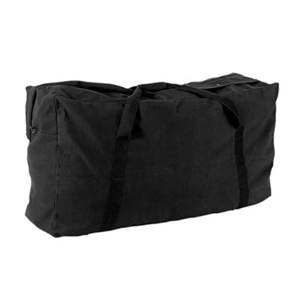 Zippered Canvas Duffle Bag