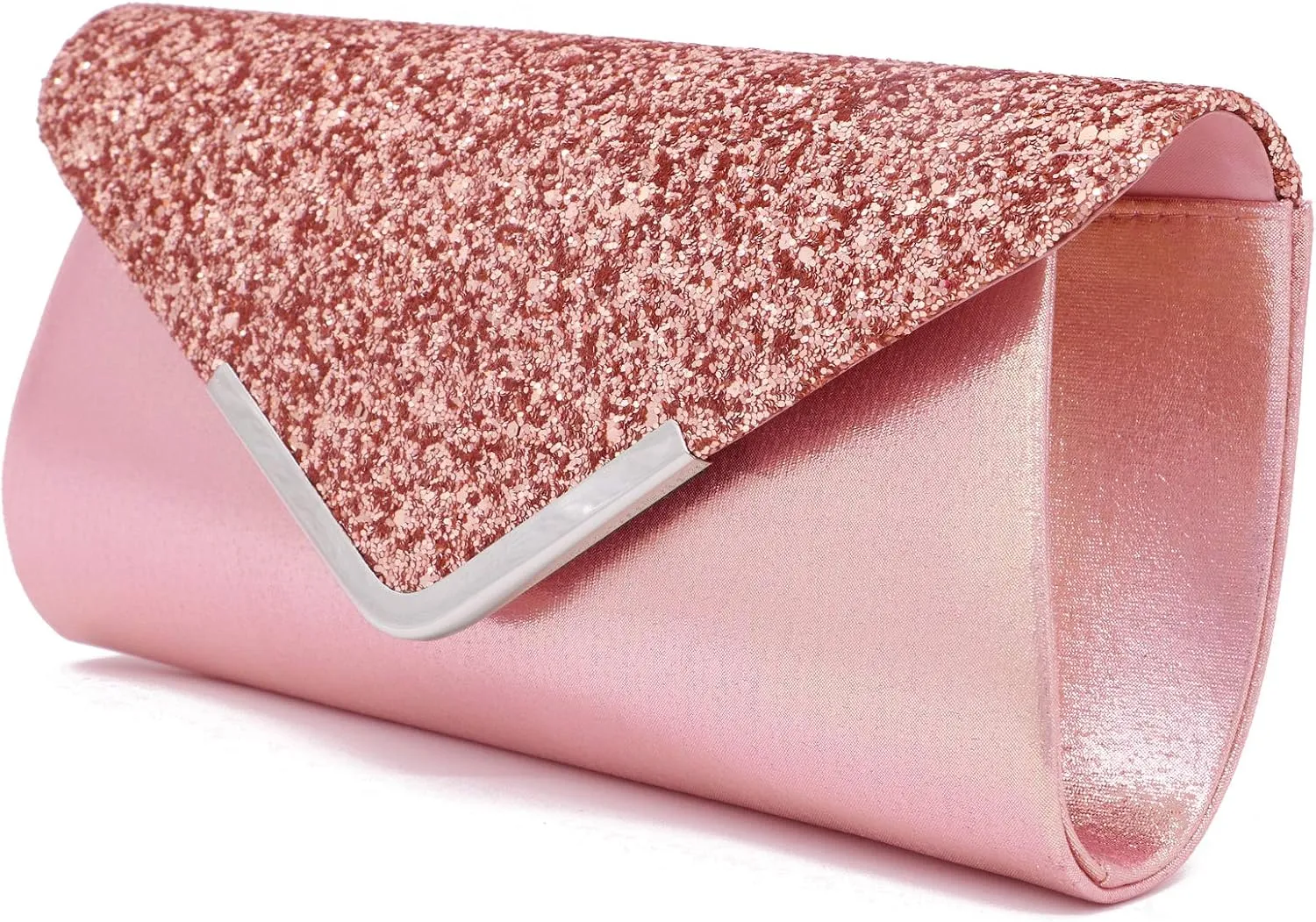 ZIUMUDY Sparkly Glitter Evening Envelop Clutches Shoulder Chain Bags Bridal Wedding Clutch Purse Wallet